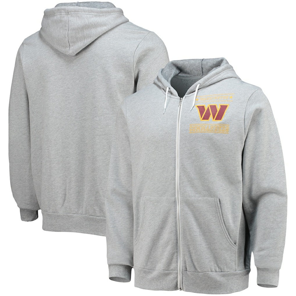 Washington Commanders NFL x Darius Rucker Collection Sponge Fleece Full-Zip Hoodie - Heathered Gray Hoodies