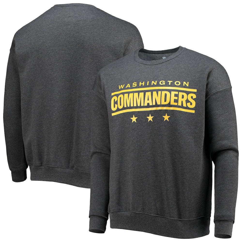 Washington Commanders NFL x Darius Rucker Collection Star Sponge Fleece Pullover Sweatshirt - Charcoal Pullover