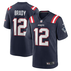 Tom Brady New England Patriots Game Retired Player Jersey - Navy Jerseys