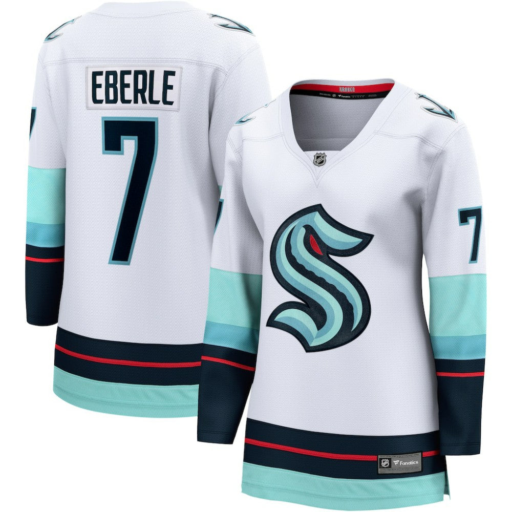 Jordan Eberle Seattle Kraken Fanatics Women's Away Breakaway Jersey - White | US 4727390