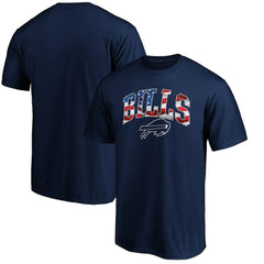 Buffalo Bills Banner Wave Logo T-Shirt - Navy T-shirts
