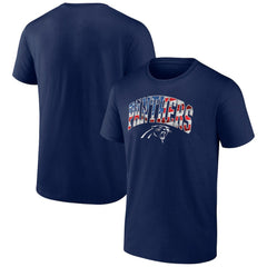 Carolina Panthers Banner Wave Logo T-Shirt - Navy T-shirts