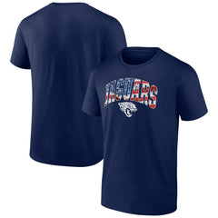 Jacksonville Jaguars Banner Wave Logo T-Shirt - Navy T-shirts