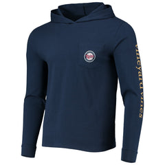 Minnesota Twins Vineyard Vines Long Sleeve Hoodie T-Shirt - Navy Hoodies