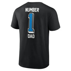 Carolina Panthers Number One Dad T-Shirt - Black T-shirts