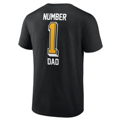 Pittsburgh Steelers Number One Dad T-Shirt - Black T-shirts