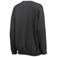 Washington Commanders WEAR by Erin Andrews Women's Oversized Fleece Pullover Sweatshirt - Heathered Charcoal Pullover