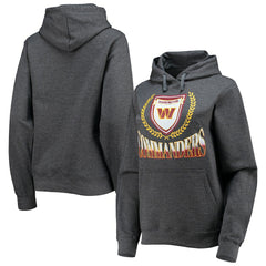 Washington Commanders WEAR by Erin Andrews Women's Fleece Pullover Hoodie - Heathered Gray Hoodies