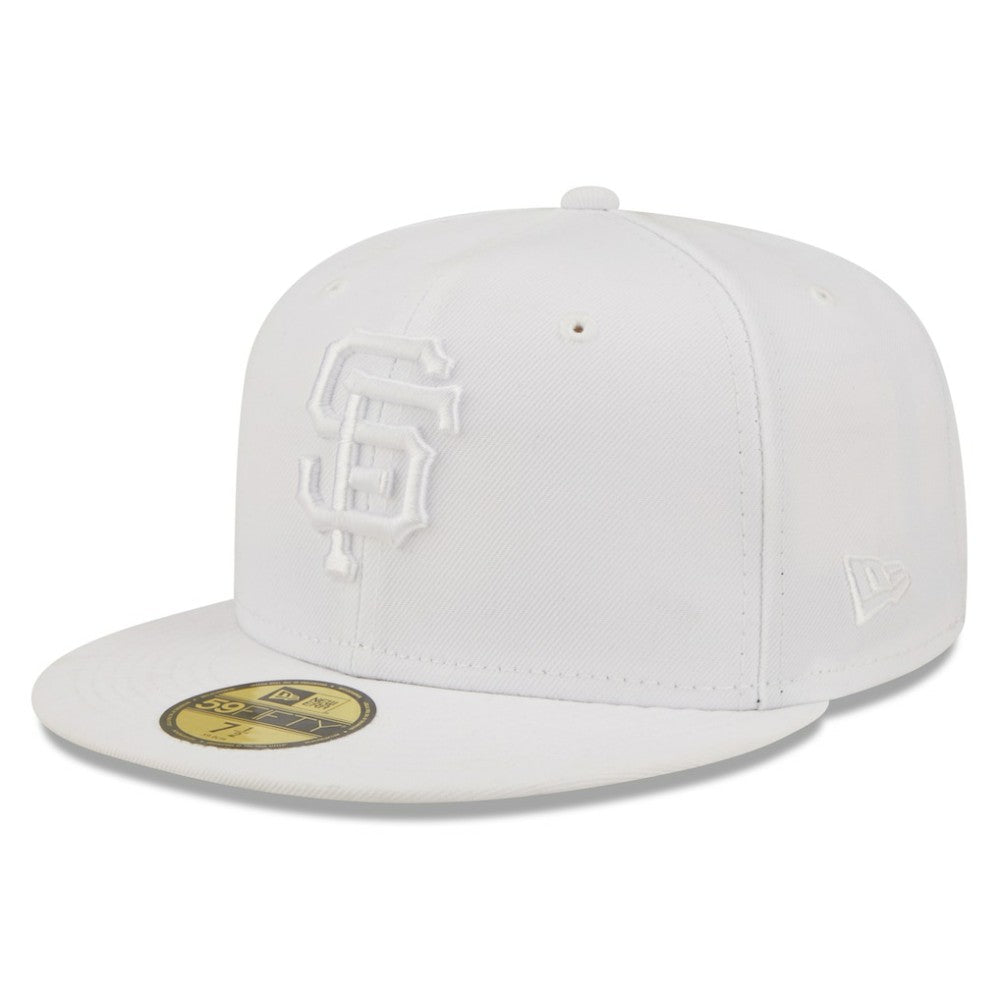San Francisco Giants New Era White on White 59FIFTY Fitted Hat Hats