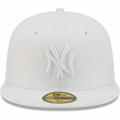 New York Yankees New Era White on White 59FIFTY Fitted Hat Hats