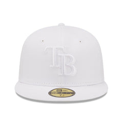 Tampa Bay Rays New Era White on White 59FIFTY Fitted Hat Hats