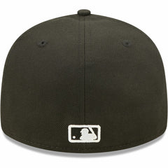 Miami Marlins New Era Black & White Low Profile 59FIFTY Fitted Hat Hats
