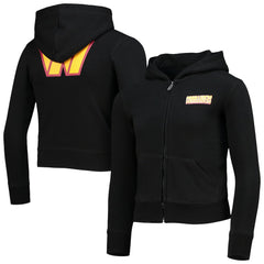 Washington Commanders New Era Girls Youth Full-Zip Hoodie - Black Hoodies
