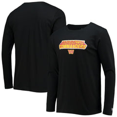Washington Commanders New Era Long Sleeve T-Shirt - Black T-shirts