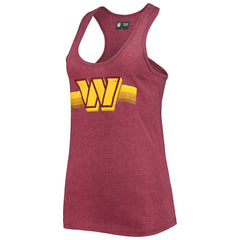 Washington Commanders New Era Women's Scoop Neck Racerback Tank Top - Burgundy Tops