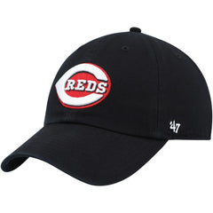 Cincinnati Reds '47 Clean Up Adjustable Hat - Black Hats