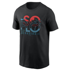 Miami Marlins Nike So Flo Local Team T-Shirt - Black T-shirts