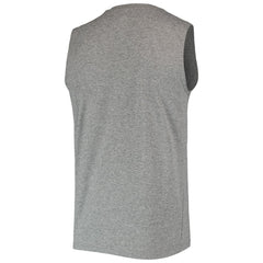 Las Vegas Raiders New Era Brushed Sleeveless Tank Top - Heathered Gray Tops
