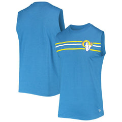 Los Angeles Rams New Era Brushed Sleeveless Tank Top - Royal Tops