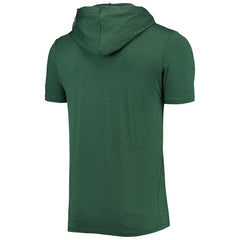 Green Bay Packers New Era Team Brushed Hoodie T-Shirt - Heathered Green Hoodies