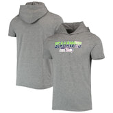 Seattle Seahawks New Era Team Brushed Hoodie T-Shirt - Heathered Gray Hoodies