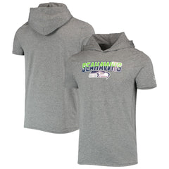Seattle Seahawks New Era Team Brushed Hoodie T-Shirt - Heathered Gray Hoodies