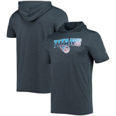 Tennessee Titans New Era Team Brushed Hoodie T-Shirt - Heathered Navy Hoodies