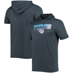 Tennessee Titans New Era Team Brushed Hoodie T-Shirt - Heathered Navy Hoodies