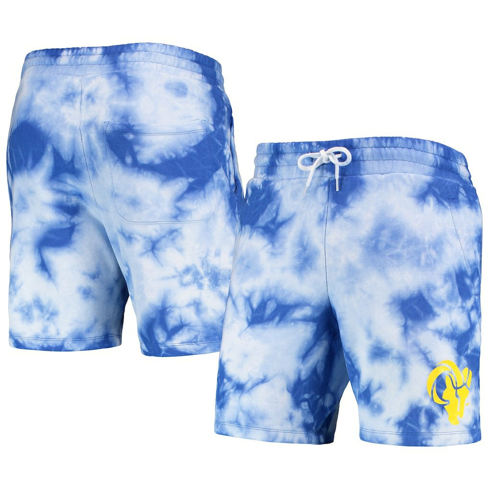Los Angeles Rams New Era Tie-Dye Shorts - Royal Shorts