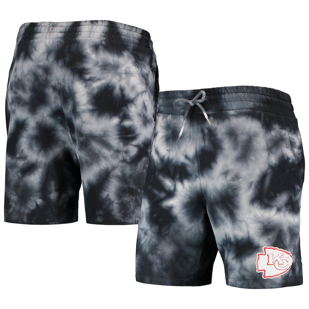 Kansas City Chiefs New Era Tie-Dye Shorts - Black Shorts
