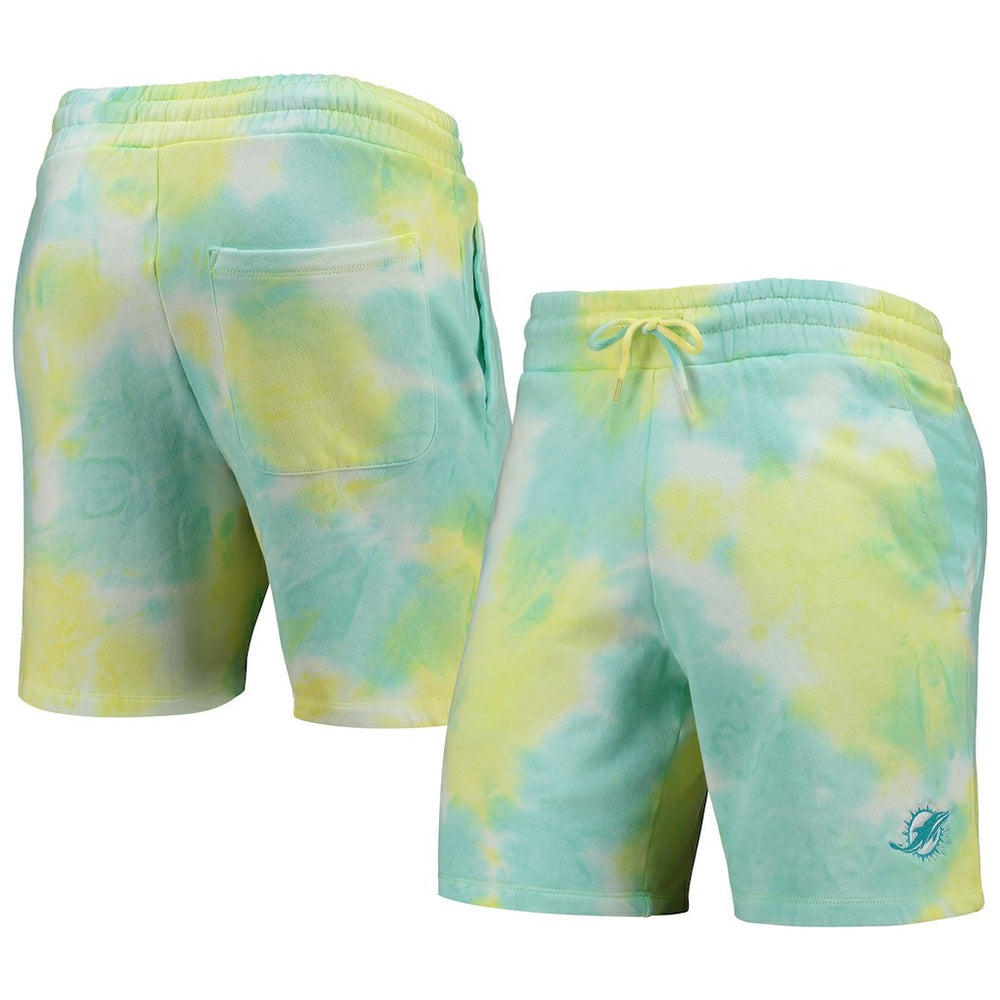 Miami Dolphins New Era Tie-Dye Shorts - White Shorts