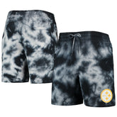 Pittsburgh Steelers New Era Tie-Dye Shorts - Black Shorts
