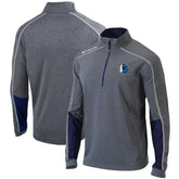 Dallas Mavericks Omni-Wick Shotgun 2.0 Quarter-Zip Pullover Top Heathered Gray/Navy - Columbia