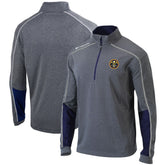 Denver Nuggets Omni-Wick Shotgun 2.0 Quarter-Zip Pullover Top Heathered Gray/Navy - Columbia
