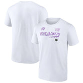 Columbus Blue Jackets NHL Hockey Fights Cancer T-Shirt - White | US 4751709