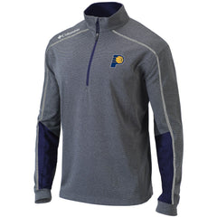 Indiana Pacers Omni-Wick Shotgun 2.0 Quarter-Zip Pullover Top Heathered Gray/Navy - Columbia