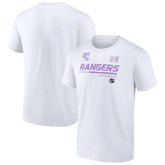 New York Rangers NHL Hockey Fights Cancer T-Shirt - White | US 4751730