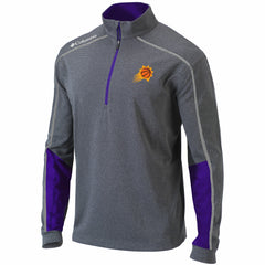 Phoenix Suns Omni-Wick Shotgun 2.0 Quarter-Zip Pullover Top Heathered Gray/Purple - Columbia