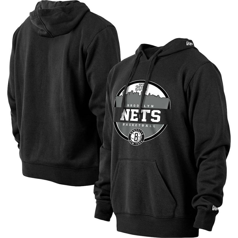 Brooklyn Nets Localized Pullover Hoodie Black - New Era