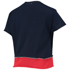 Boston Red Sox Refried Apparel Women's Cropped T-Shirt - Navy T-shirts