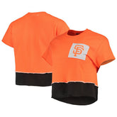 San Francisco Giants Refried Apparel Women's Cropped T-Shirt - Orange T-shirts