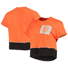 San Francisco Giants Refried Apparel Women's Cropped T-Shirt - Orange T-shirts
