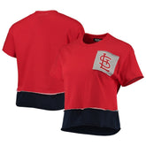 St. Louis Cardinals Refried Apparel Women's Cropped T-Shirt - Red T-shirts