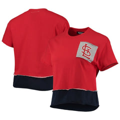 St. Louis Cardinals Refried Apparel Women's Cropped T-Shirt - Red T-shirts