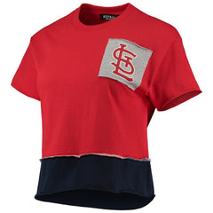 St. Louis Cardinals Refried Apparel Women's Cropped T-Shirt - Red T-shirts