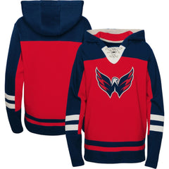 Washington Capitals Youth Ageless Revisited Home Lace-Up Pullover Hoodie - Red | US 4753014