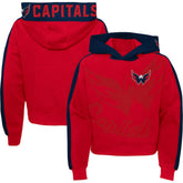 Washington Capitals Girls Youth Record Setter Pullover Hoodie - Red | US 4753066