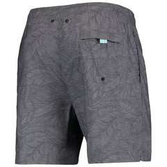 Las Vegas Raiders Naples Layered Leaves Swim Trunks - Black