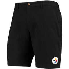 Pittsburgh Steelers Boracay Tri-Blend Shorts - Black Shorts
