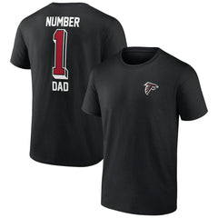 Atlanta Falcons Number One Dad T-Shirt - Black T-shirts